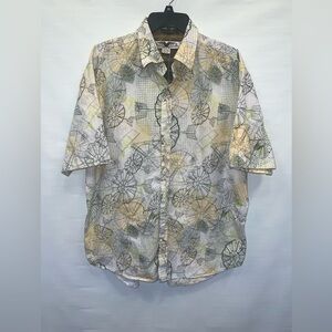 Phat Farm Shirt Mens Extra Large Multicolor Short Sleeve 100% Cotton Pocket